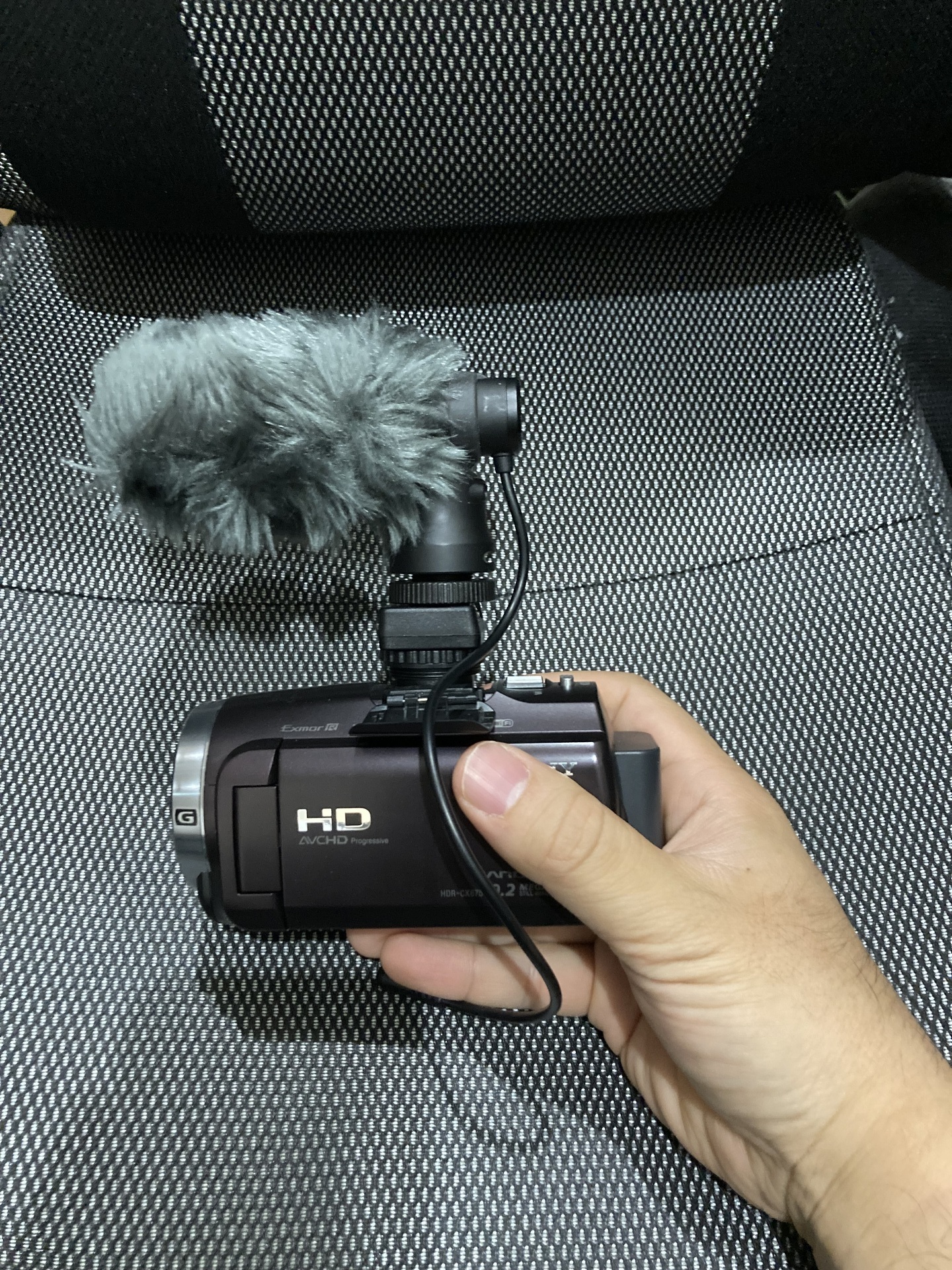 SONYのハンディカム（HDR-CX675）のマルチインターフェースシューに